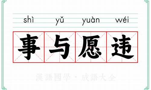 事与愿违的意思是在文中指什么-事与愿违的意思